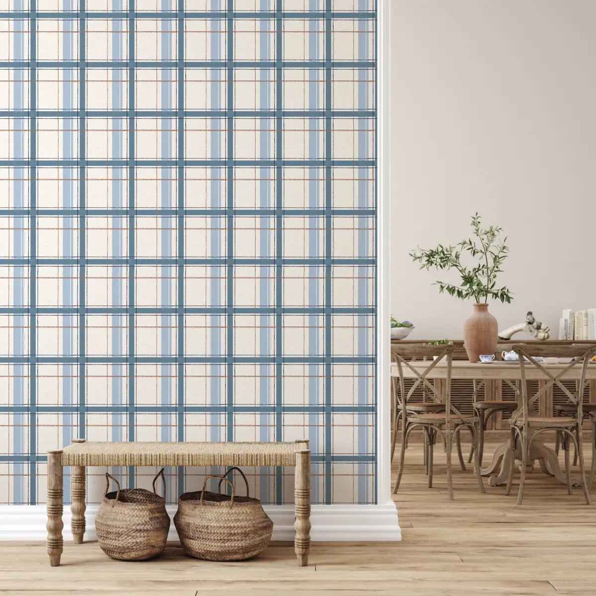 Grady Wallpaper - Classic Plaid - by Emma J Rivers - Loomwell Home Goods