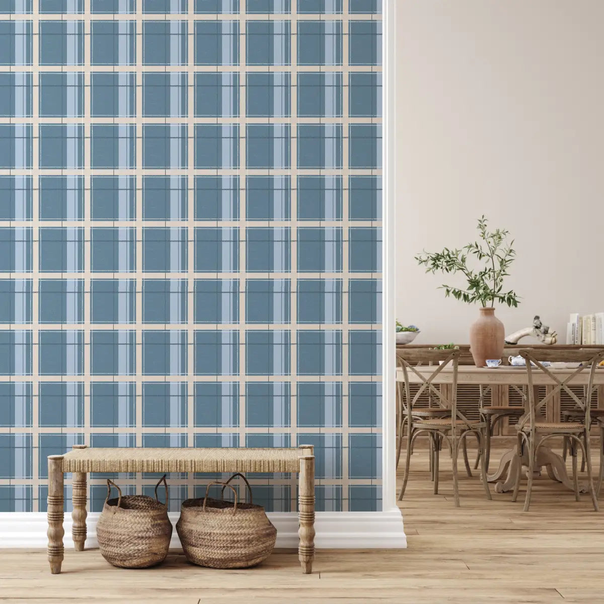 Grady Wallpaper - Classic Plaid - by Emma J Rivers - Loomwell Home Goods