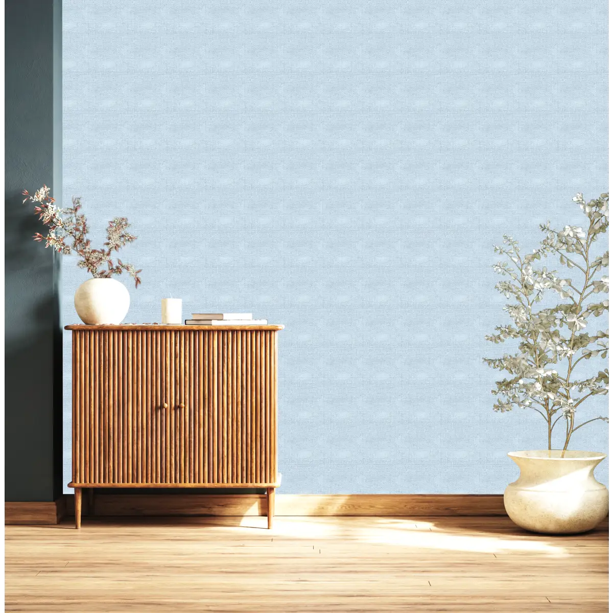 Grasscloth Print Wallpaper - Wipeable - Loomwell Home Goods