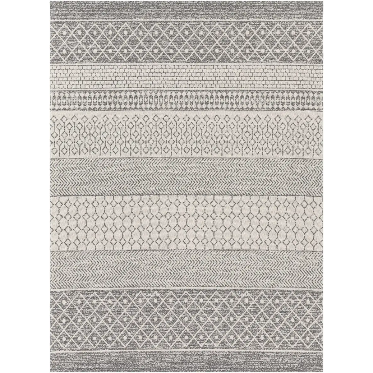 Gray Cotton Area Rug - 7’10’’ x 10’2’’ Rectangle - Boutique Rugs