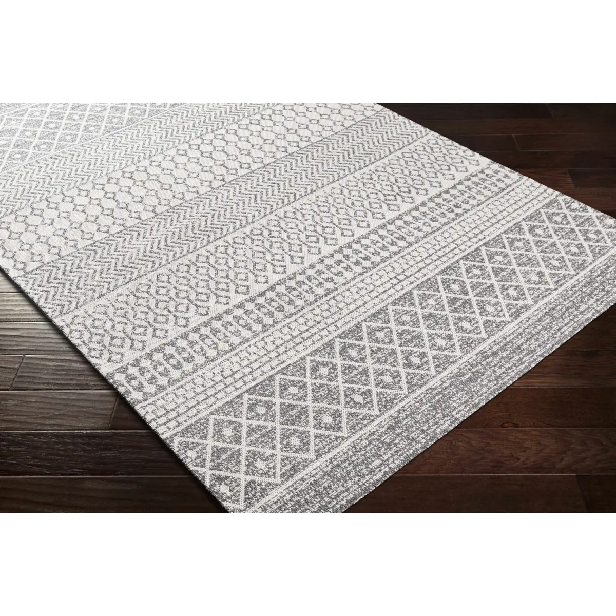 Gray Cotton Area Rug - Boutique Rugs