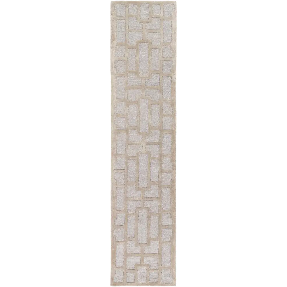 Gray Modern Area Rug - 2’3’’ x 10’ Runner - Boutique Rugs