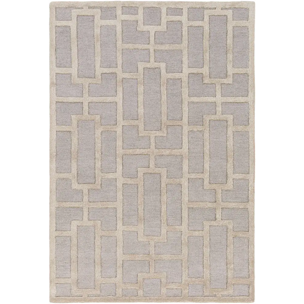 Gray Modern Area Rug - 5’ x 7’6’’ Rectangle - Boutique Rugs