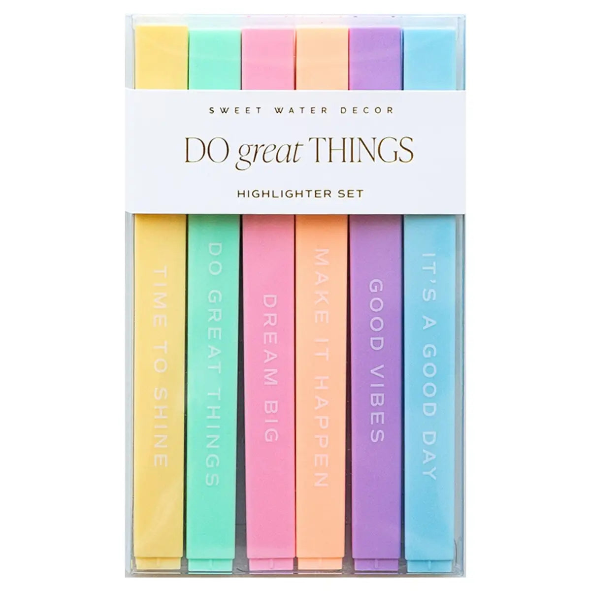 Do Great Things Highlighters Set - Sweet Water Decor