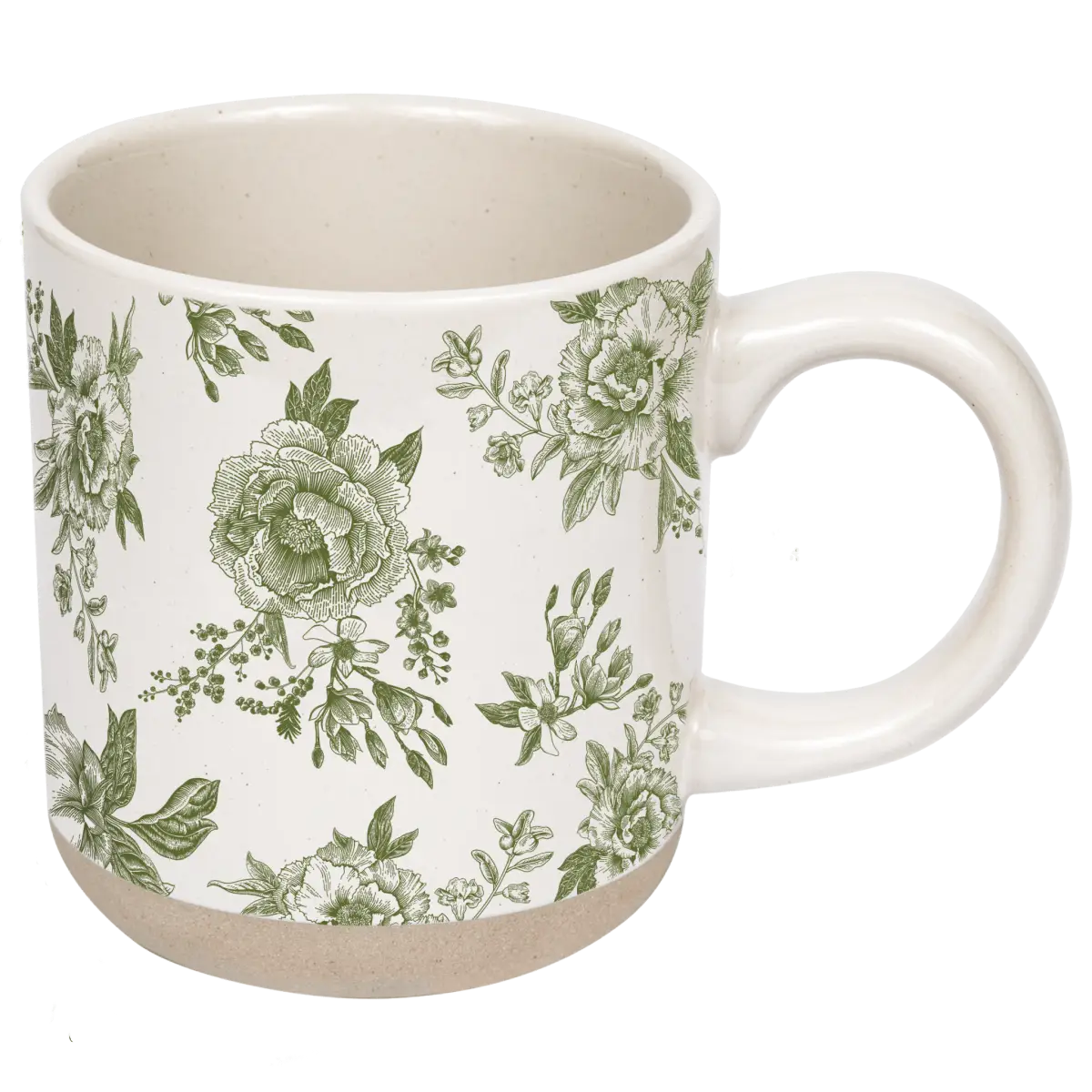 Green Delft 14oz. Stoneware Coffee Mug - Sweet Water Decor