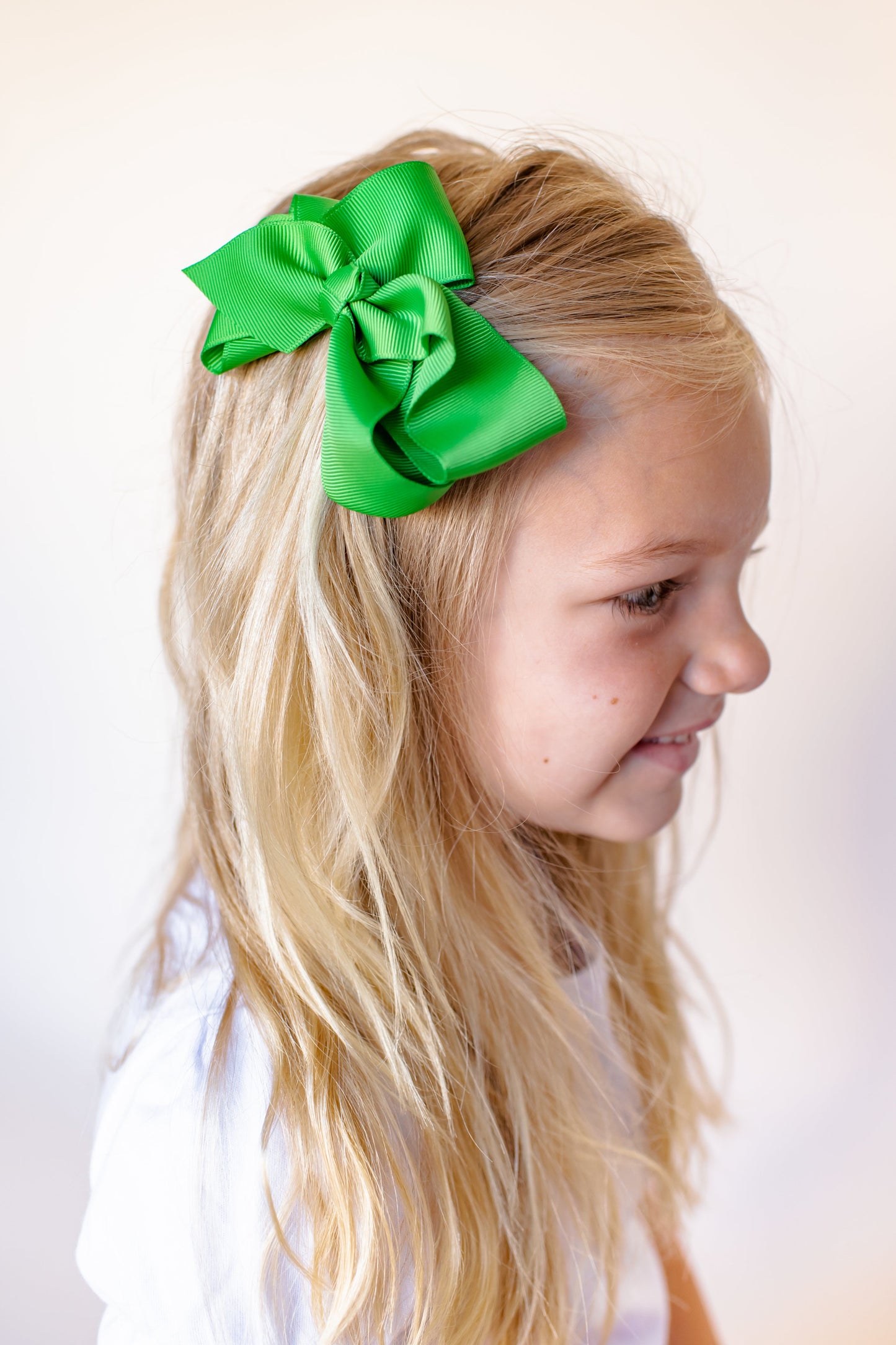 Solid Hair Bows - Kelly Green / 4’’ - ARB Blanks