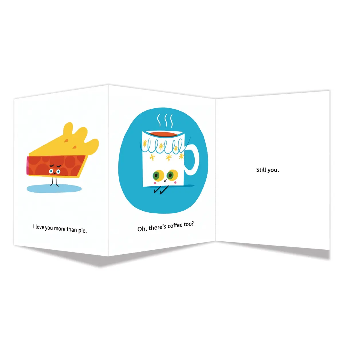Greeting Card - Love You More Than Pie - Tri Fold - Maginating