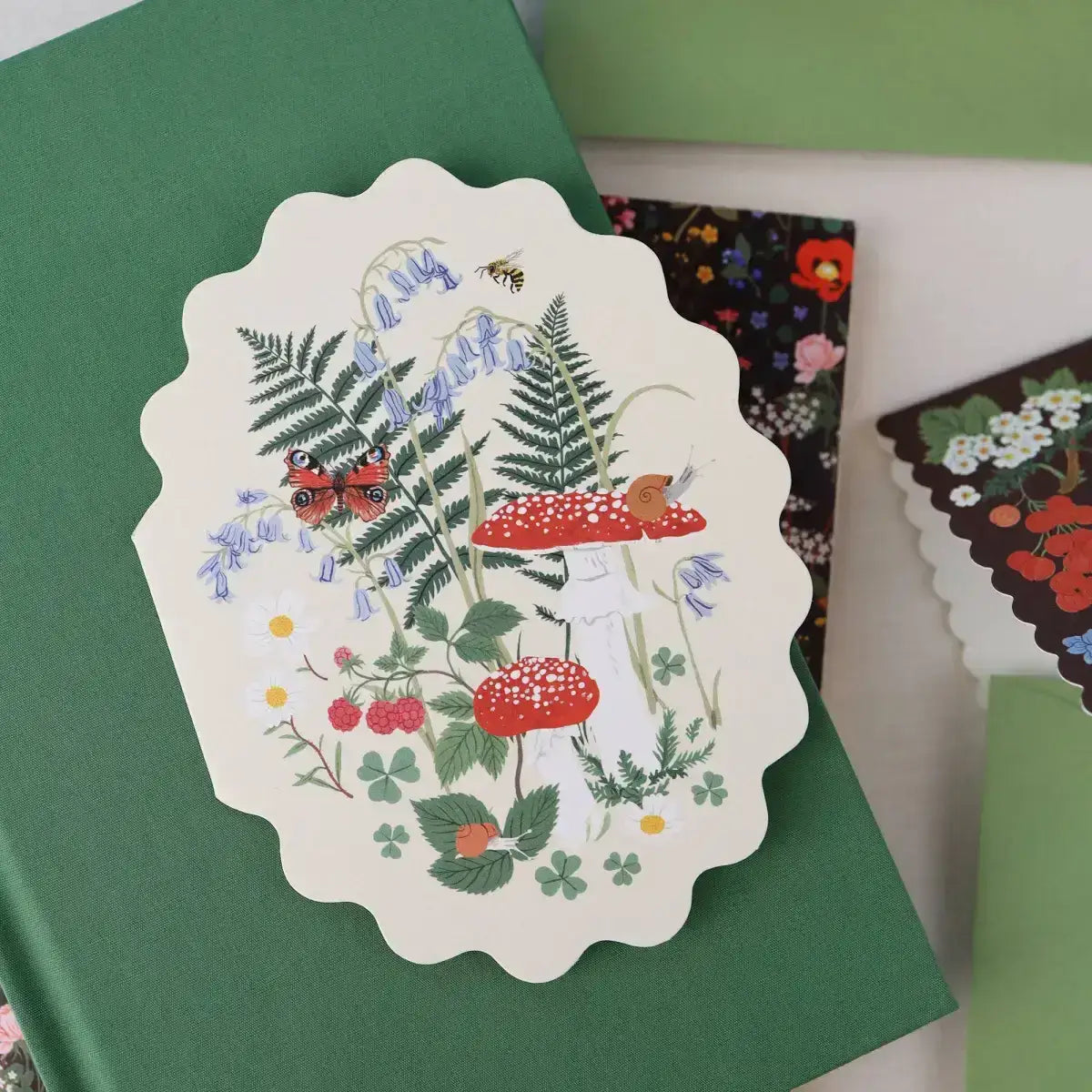 Greeting Card - Woodland with Mushroom - Botanica Paper Co.