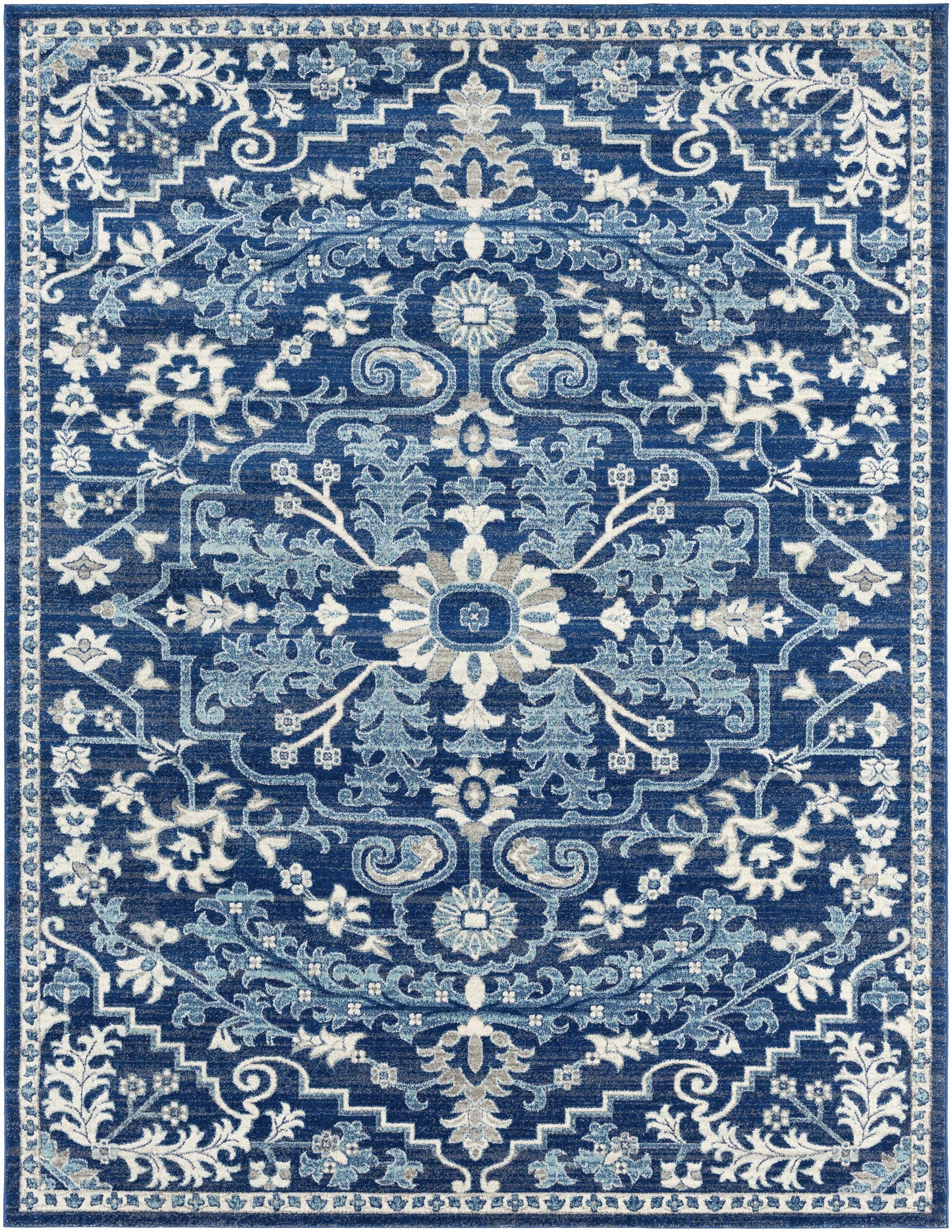 Blue Bodrum Area Rug - 7’10’’ x 10’3’’ Rectangle - Boutique Rugs
