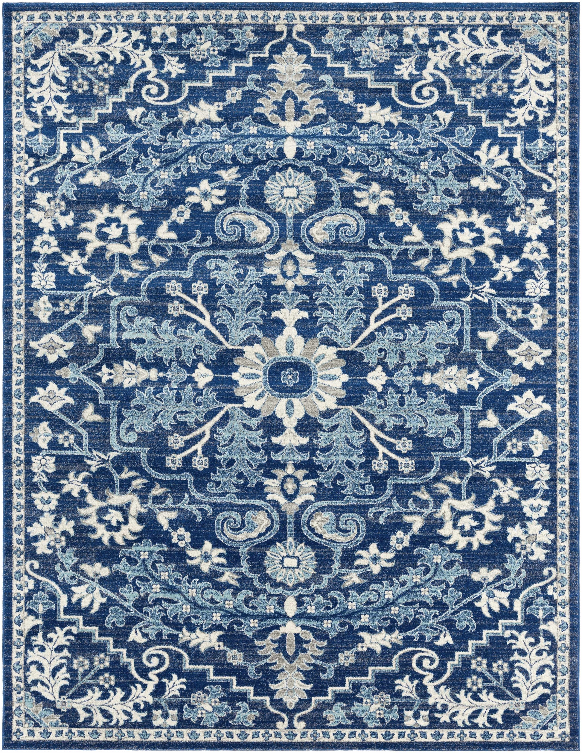 Blue Bodrum Area Rug - 7’10’’ x 10’3’’ Rectangle - Boutique Rugs