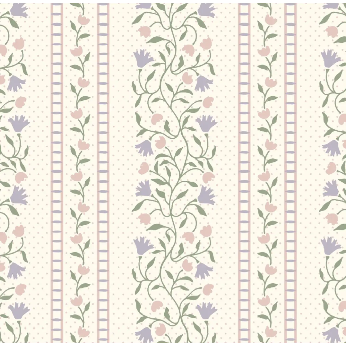 Gretchen Wallpaper - Delicate Cottage Stripe - by Heights Design Studio - Loomwell Home Goods