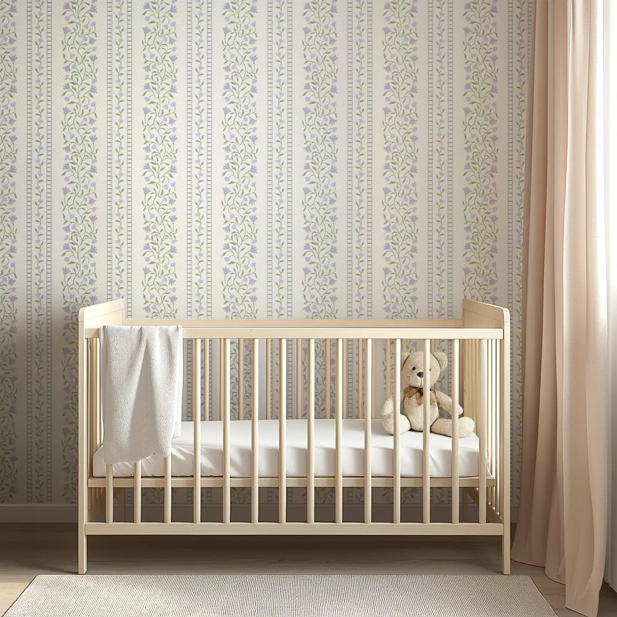 Gretchen Wallpaper - Delicate Cottage Stripe - by Heights Design Studio - Loomwell Home Goods