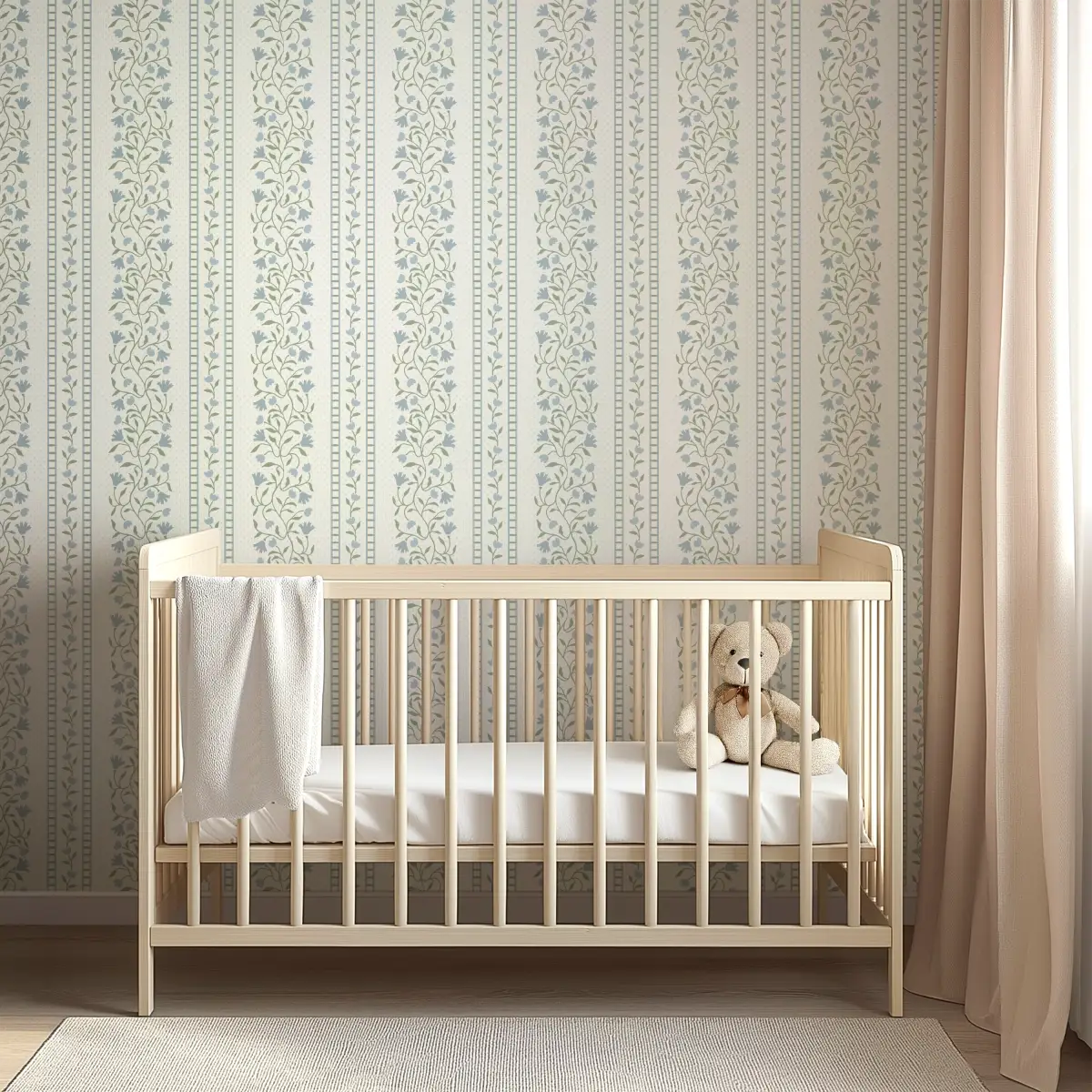 Gretchen Wallpaper - Delicate Cottage Stripe - by Heights Design Studio - Loomwell Home Goods