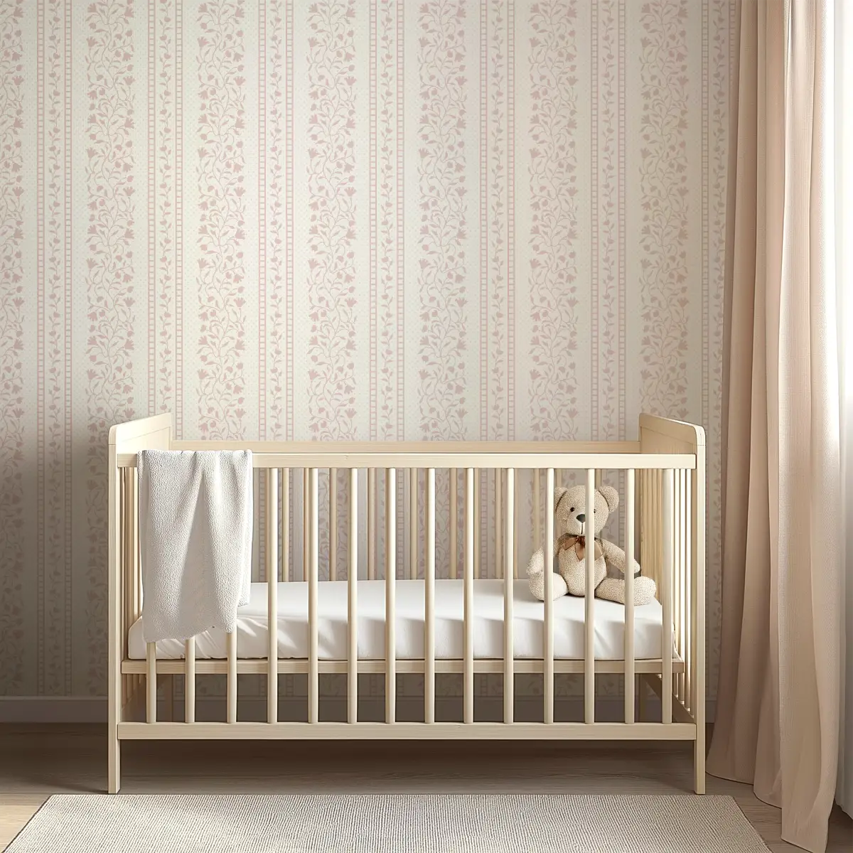 Gretchen Wallpaper - Delicate Cottage Stripe - by Heights Design Studio - Loomwell Home Goods