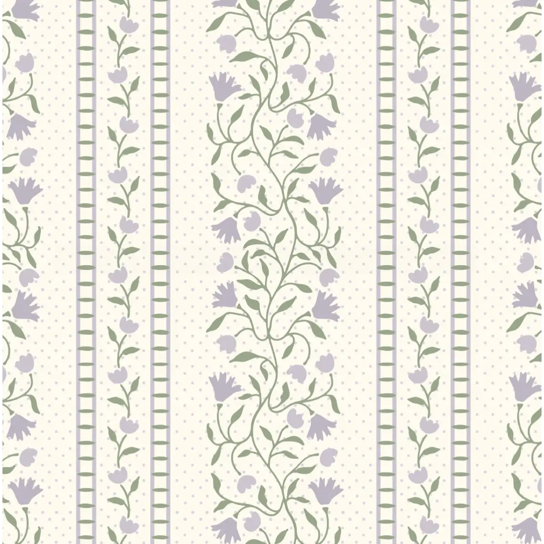 Gretchen Wallpaper - Delicate Cottage Stripe - by Heights Design Studio - Loomwell Home Goods