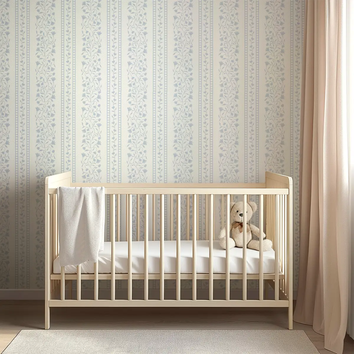 Gretchen Wallpaper - Delicate Cottage Stripe - by Heights Design Studio - Loomwell Home Goods