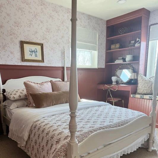 Gretl Wallpaper - Subtle Floral - by Emily Cooper Art - Loomwell Home Goods