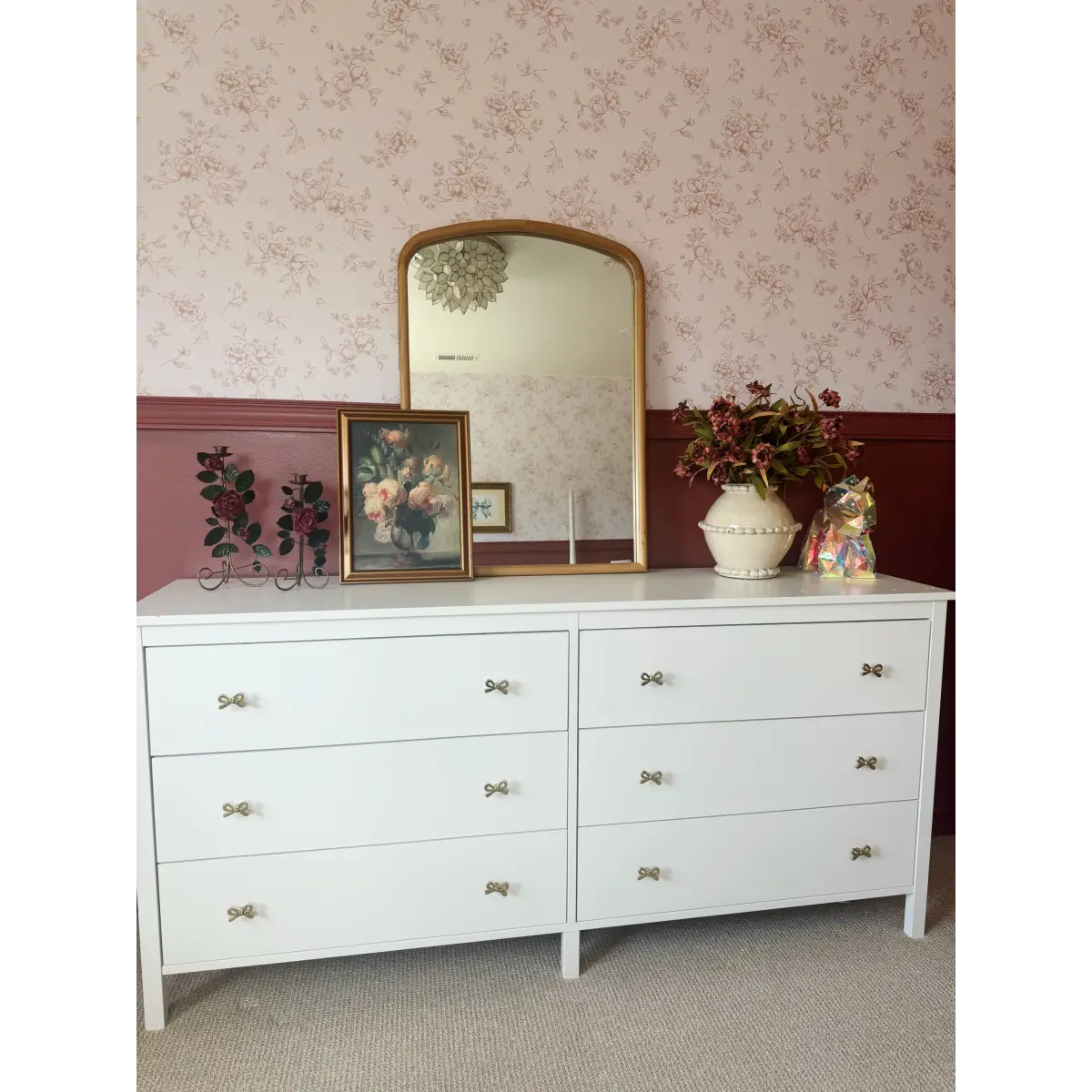 Gretl Wallpaper - Subtle Floral - by Emily Cooper Art - Loomwell Home Goods