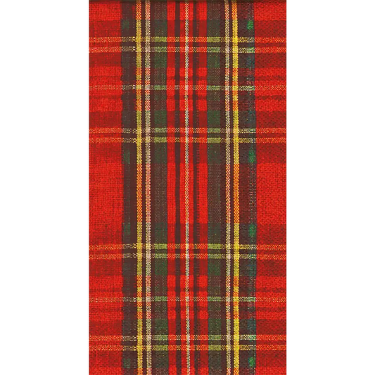 Guest Towels - Classic Plaid - Christmas - Paper - Boston International