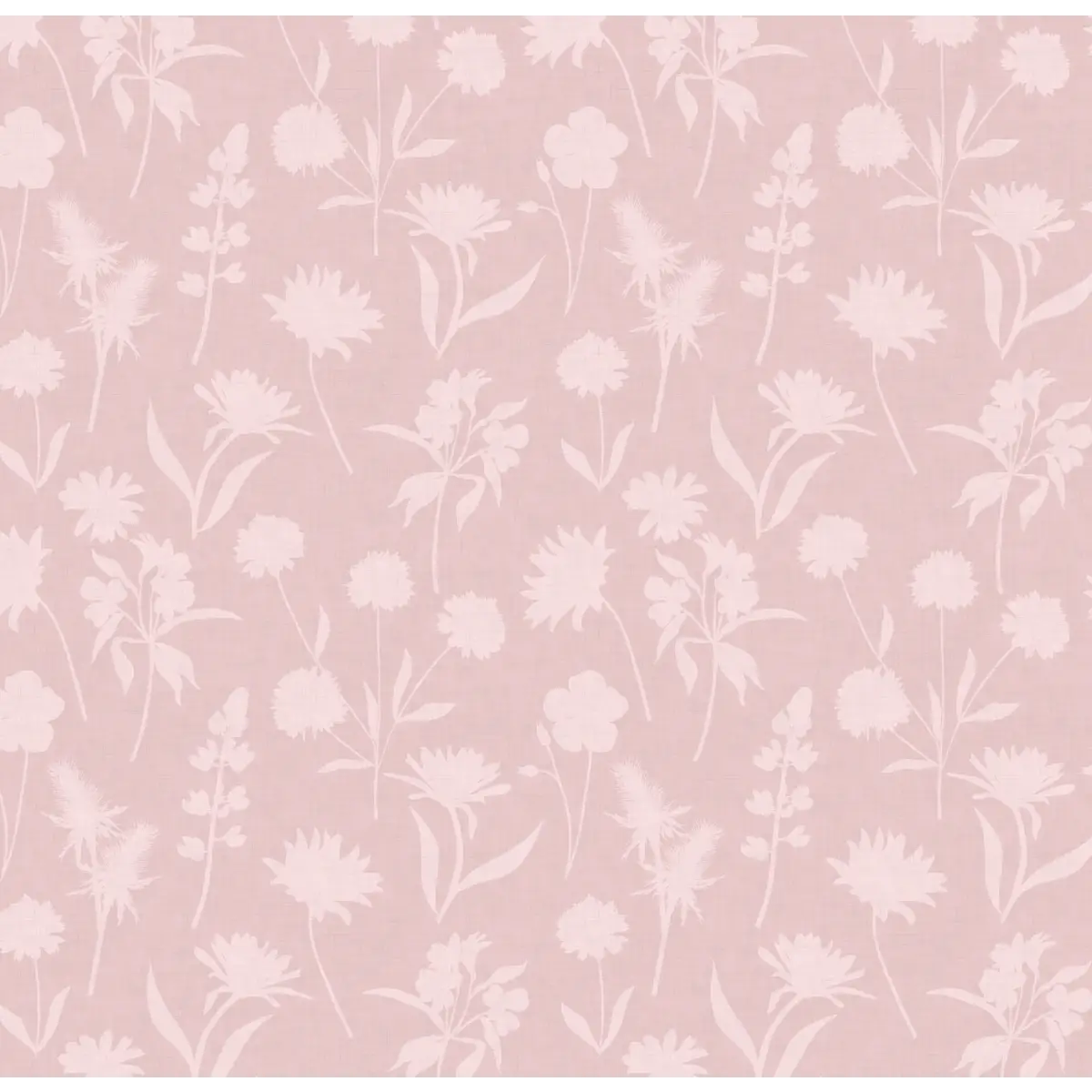Gwyneth Wallpaper - Monochromatic Flowers - by Tracy Stone Design - Sample 1 foot by 1 foot / Pink - Loomwell Home Goods