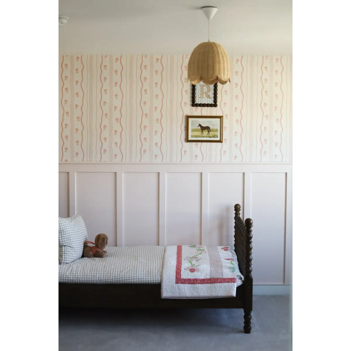 Halle Wallpaper - Sweetest Cottage Stripe - by Gabriela Dachin - Loomwell Home Goods