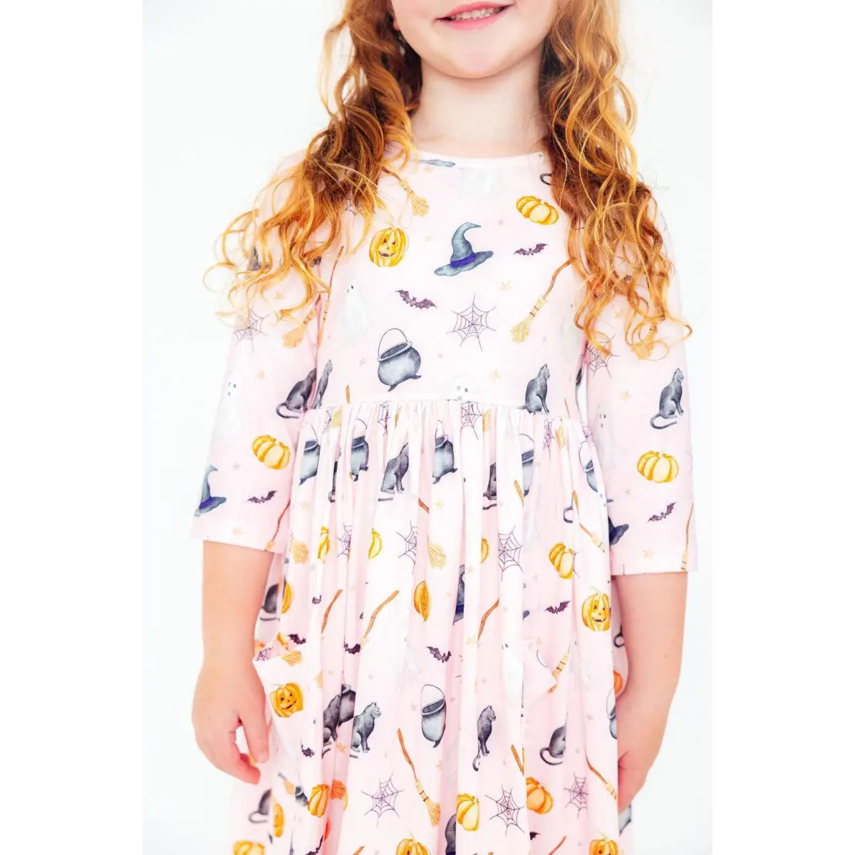 Halloween Hey Boo Pocket Twirl Dress - Mila & Rose ®