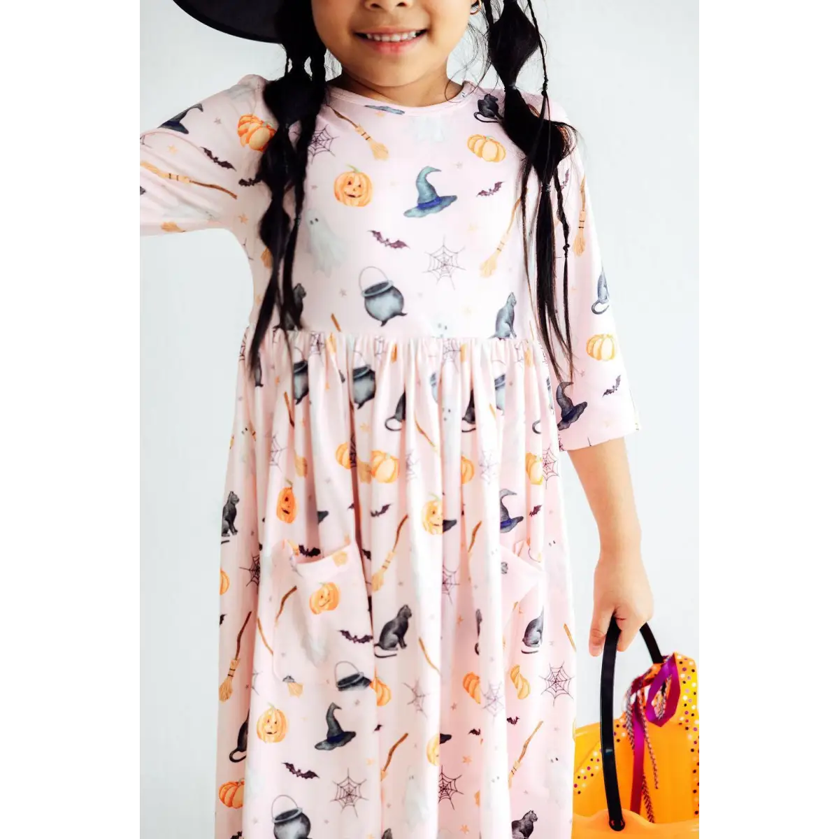 Halloween Hey Boo Pocket Twirl Dress - Mila & Rose ®