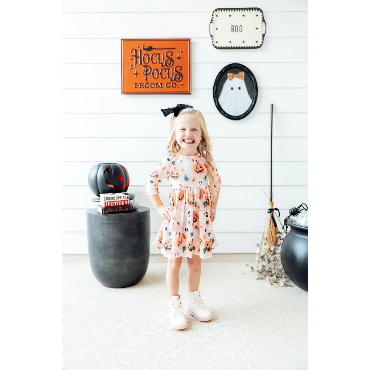 Halloween Pumpkin Twirl Dress - Mila & Rose ®