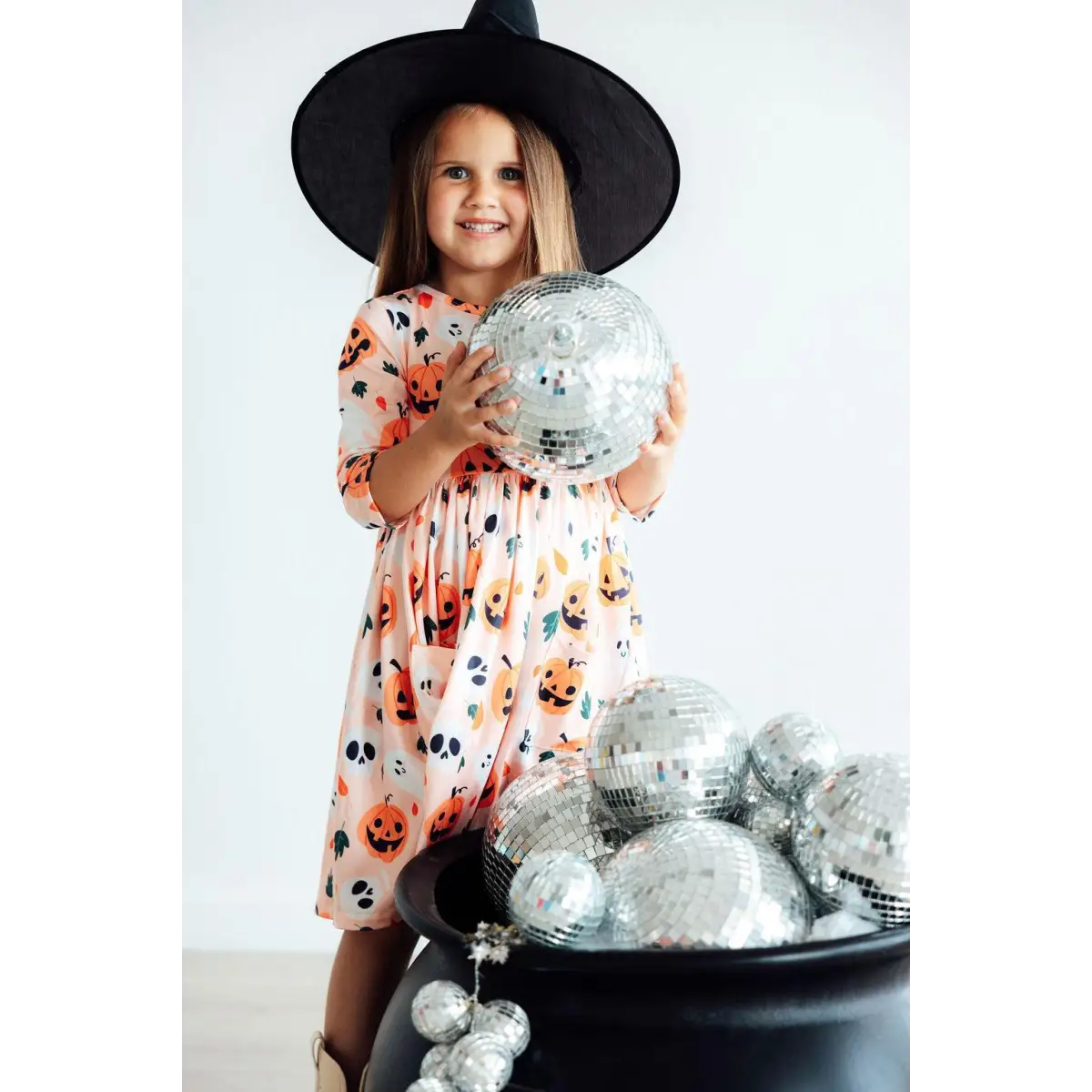 Halloween Pumpkin Twirl Dress - Mila & Rose ®
