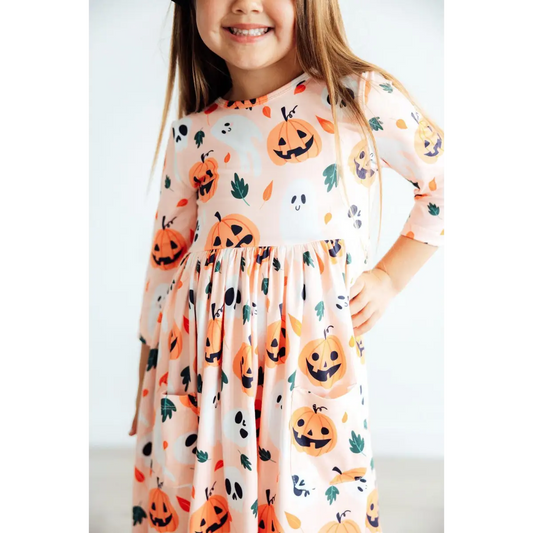 Halloween Pumpkin Twirl Dress - Mila & Rose ®
