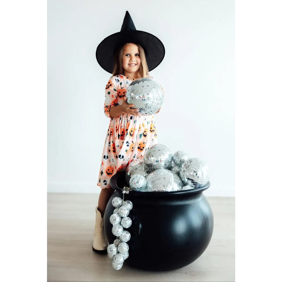 Halloween Pumpkin Twirl Dress - Mila & Rose ®