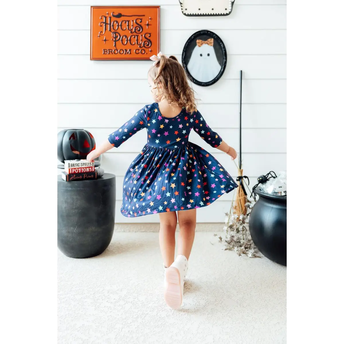 Pocket Twirl Dress - Halloween Stars - Mila & Rose ®