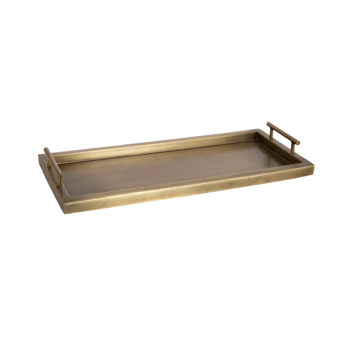 Halsey Rectangle Decorative Tray Organizer - Gold / 10x24 - kateandlaurel