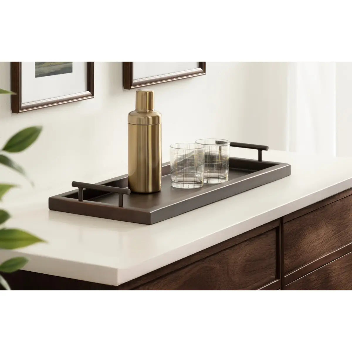 Halsey Rectangle Decorative Tray Organizer - kateandlaurel