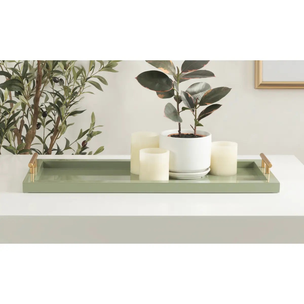 Halsey Rectangle Decorative Tray Organizer - kateandlaurel