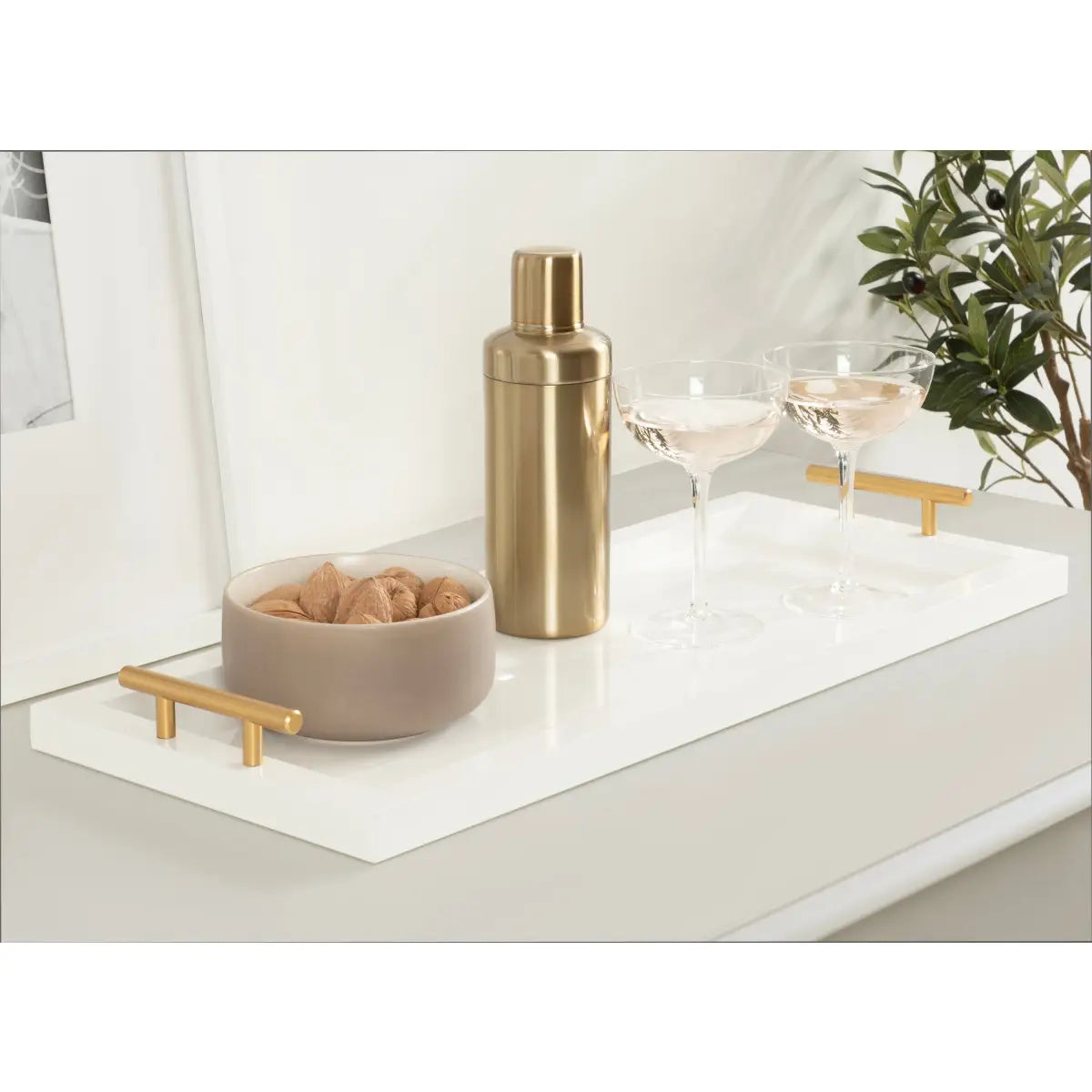 Halsey Rectangle Decorative Tray Organizer - kateandlaurel