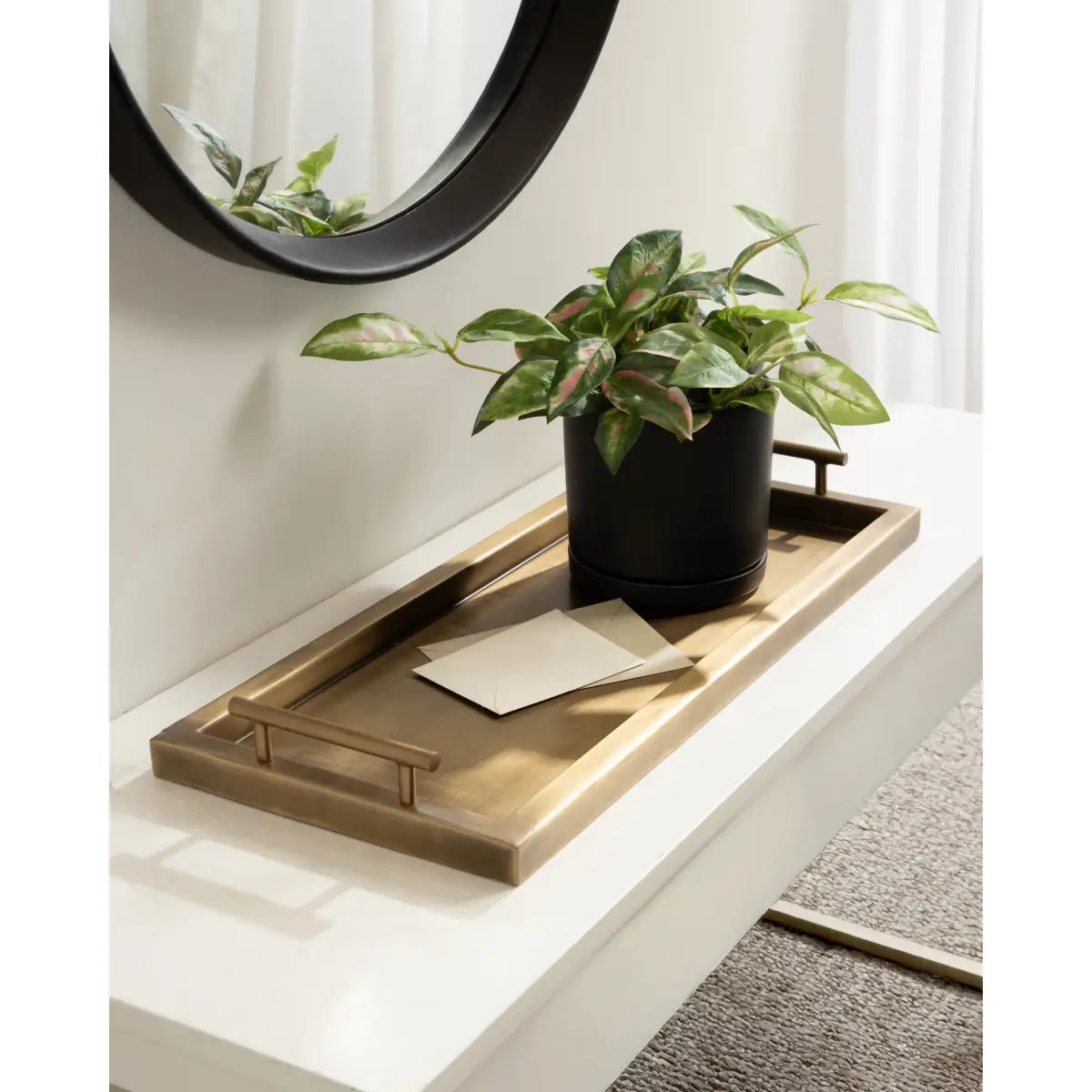 Halsey Rectangle Decorative Tray Organizer - kateandlaurel