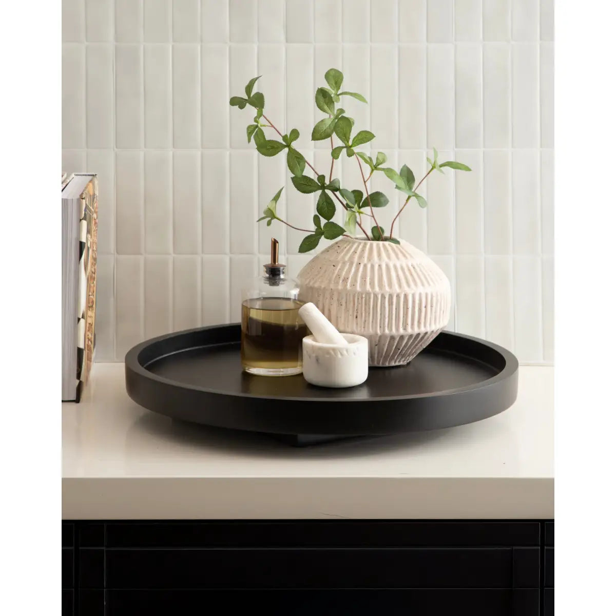 Halsey Round Lazy Susan Tray Organizer - kateandlaurel