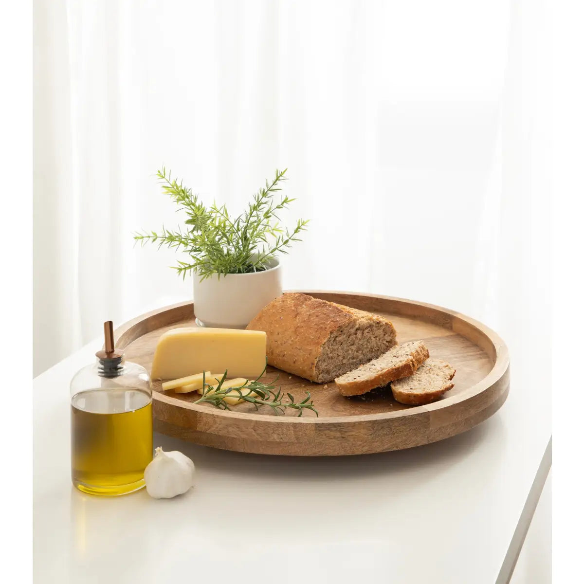 Halsey Round Lazy Susan Tray Organizer - kateandlaurel