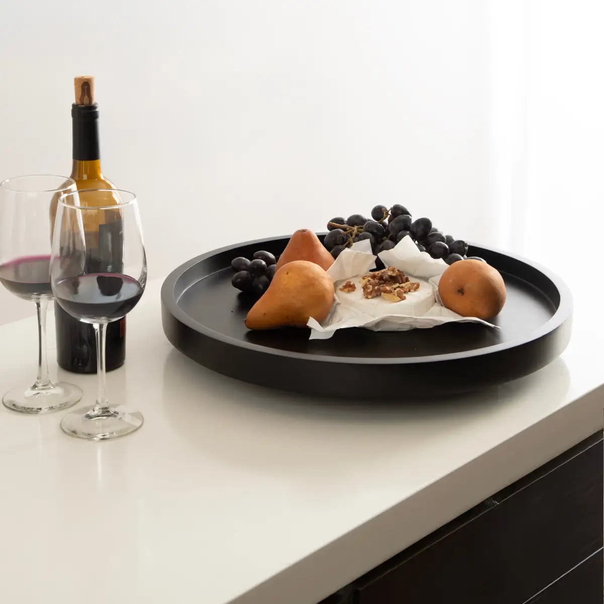 Halsey Round Lazy Susan Tray Organizer - kateandlaurel