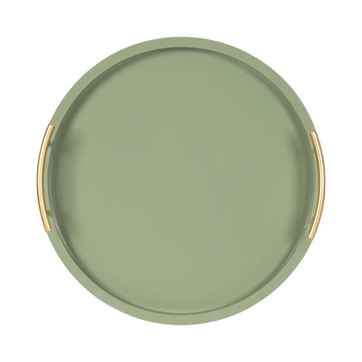 Wood Round Decorative Tray - kateandlaurel