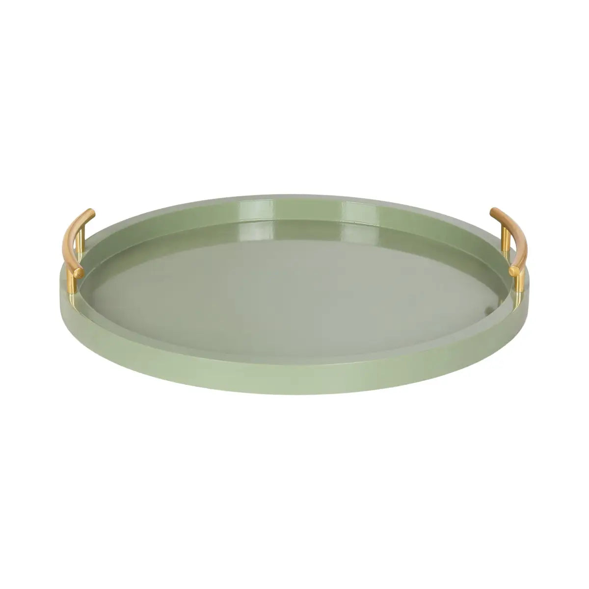 Wood Round Decorative Tray - kateandlaurel