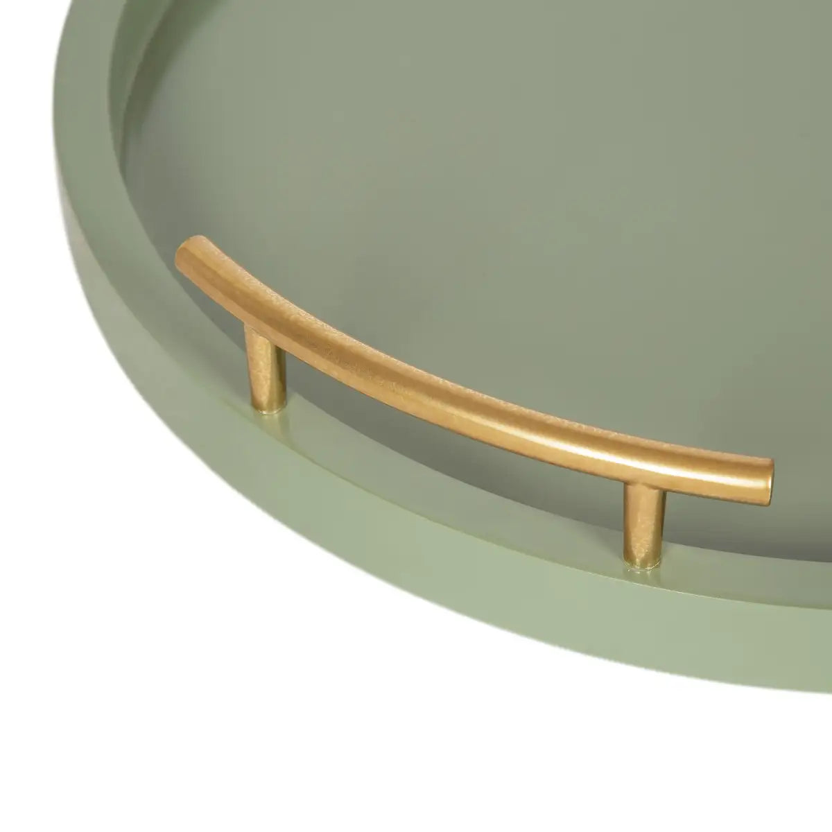 Wood Round Decorative Tray - kateandlaurel