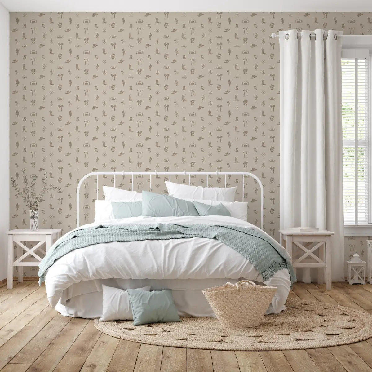 Halston Wallpaper - Cowgirl Western Things - by Danielle Chandler Design - Loomwell Home Goods