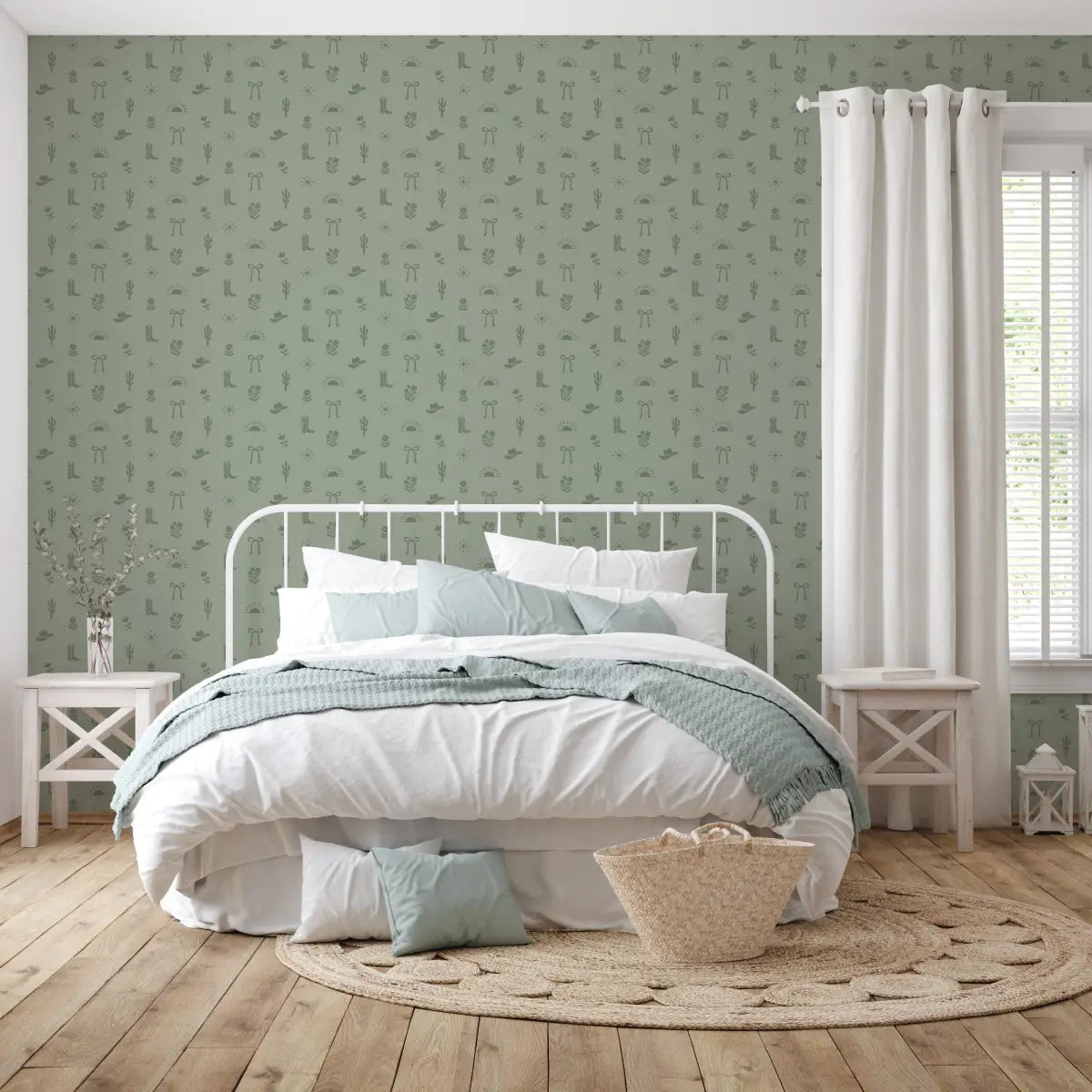 Halston Wallpaper - Cowgirl Western Things - by Danielle Chandler Design - Loomwell Home Goods