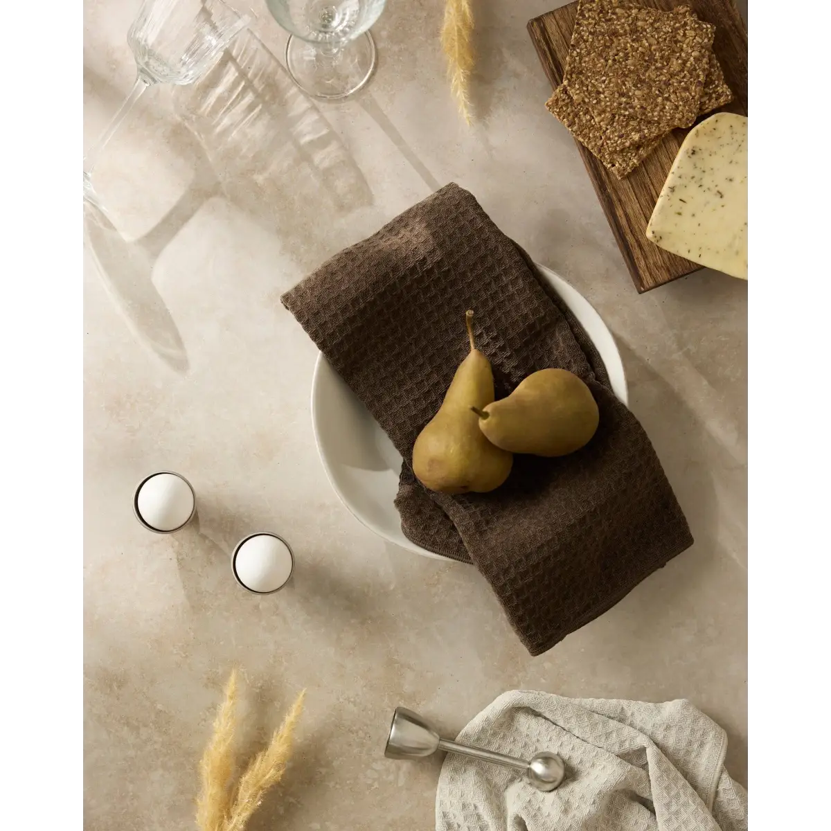 Hand Towel - Espresso Truffle - Geometry