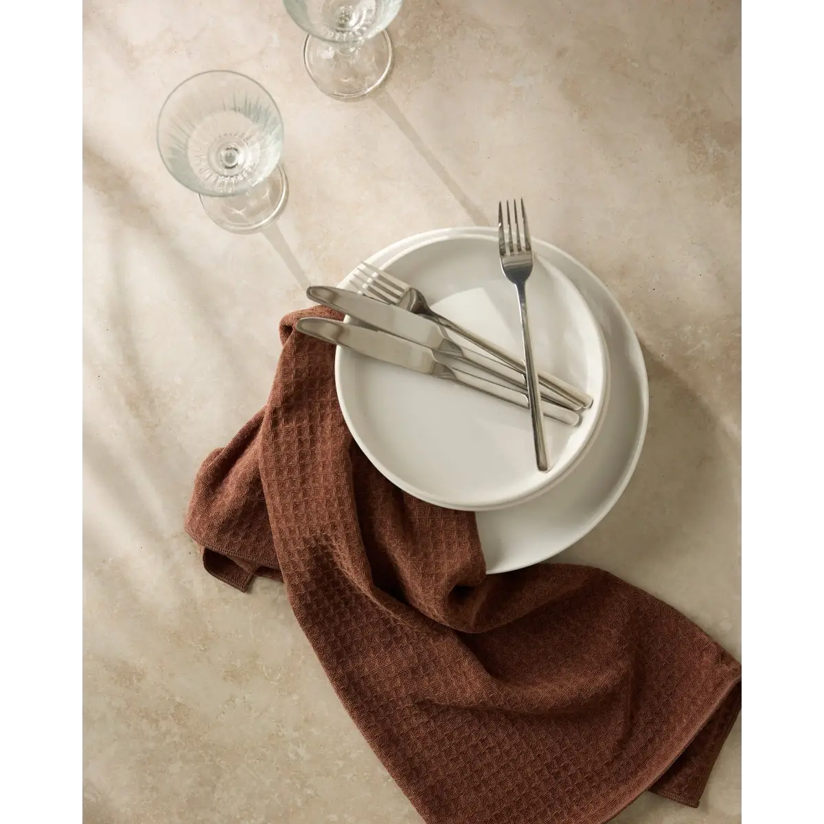 Hand Towel - Maple Truffle - Geometry