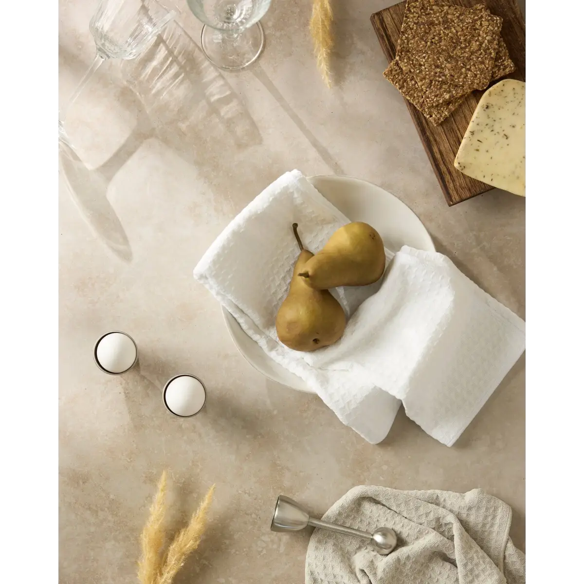 Hand Towel - Salt Truffle - Geometry