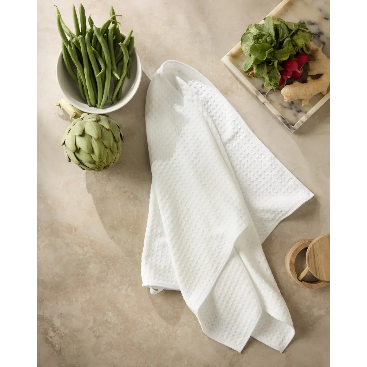 Hand Towel - Salt Truffle - Geometry