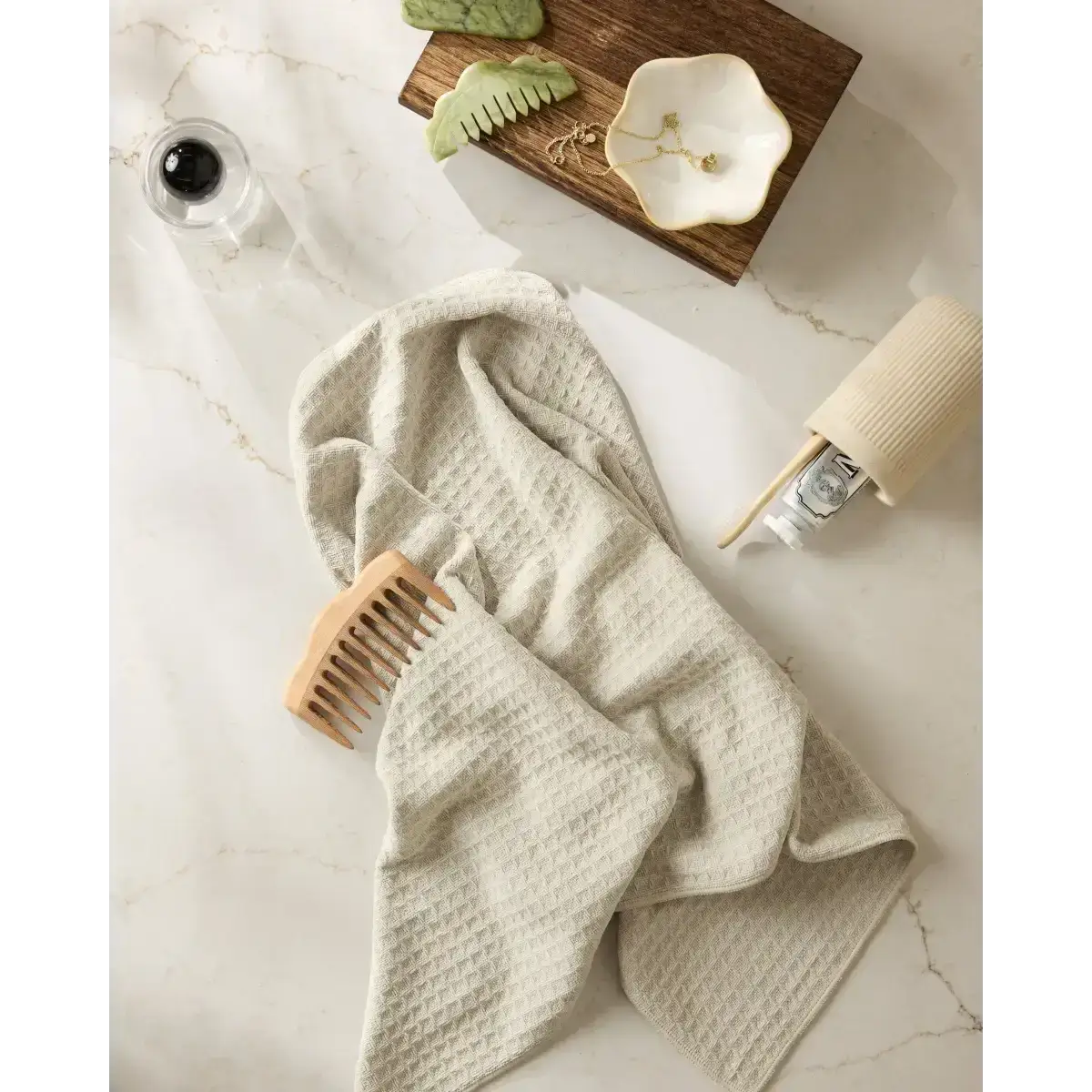 Hand Towel - Vanilla Truffle - Geometry